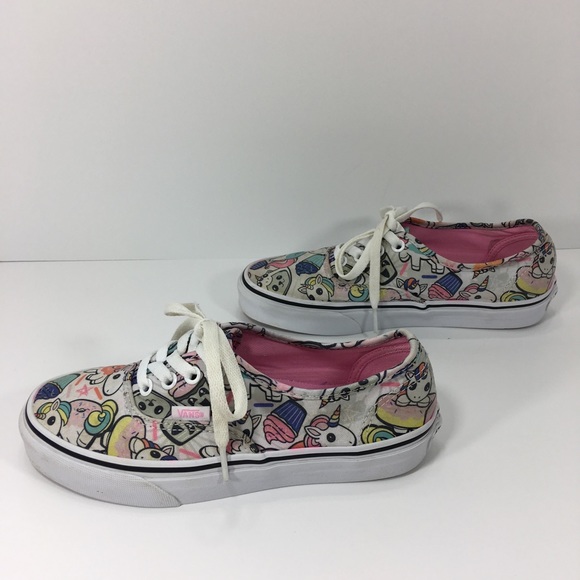 Vans Shoes - Vans 6 unicorn donut cupcake print panda